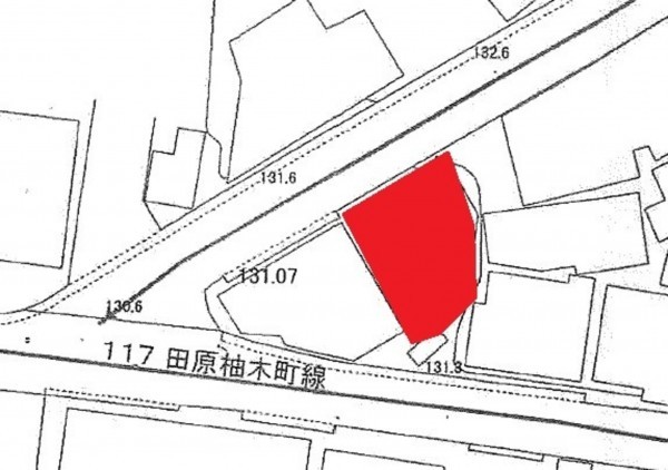 佐世保市柚木町、土地の間取り画像です