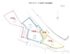 佐世保市天神、土地の間取り画像です