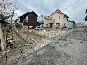 大村市池田新町、土地の前面道路を含む現地写真画像です