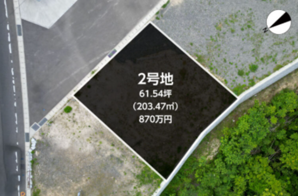 佐世保市高梨町、土地の間取り画像です