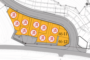 佐世保市白岳町、土地の間取り画像です