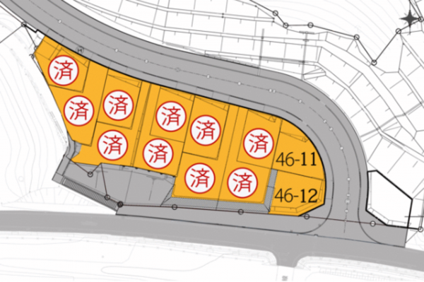 佐世保市白岳町、土地の間取り画像です