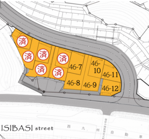 佐世保市白岳町、土地の間取り画像です