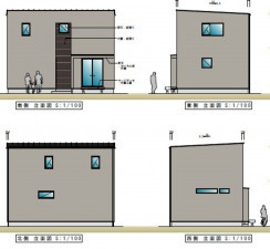 佐世保市春日町、新築一戸建ての完成予想図（外観）画像です