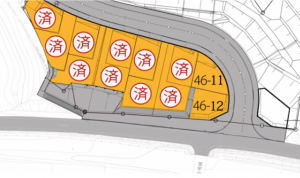 佐世保市白岳町、土地の間取り画像です
