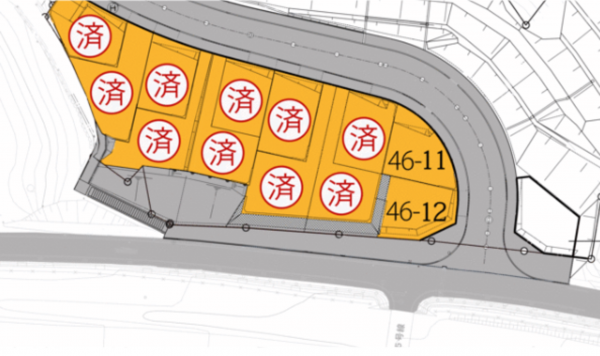 佐世保市白岳町、土地の間取り画像です