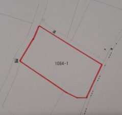 松江市東出雲町、土地の間取り画像です