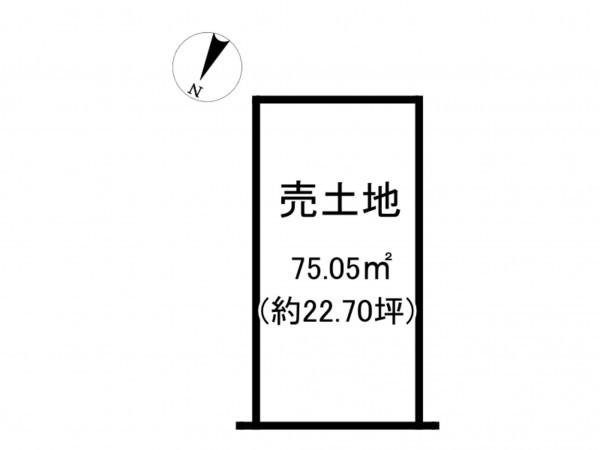 松江市栄町、土地の間取り画像です