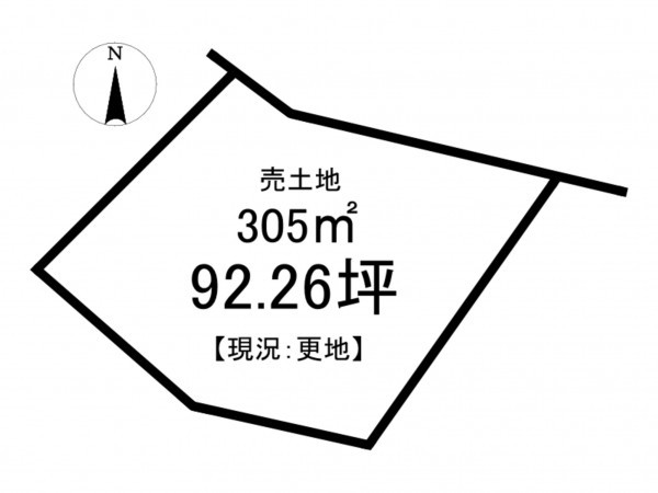 松江市法吉町、土地の間取り画像です