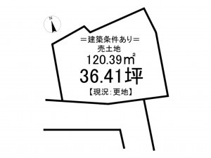 松江市浜乃木、土地の間取り画像です