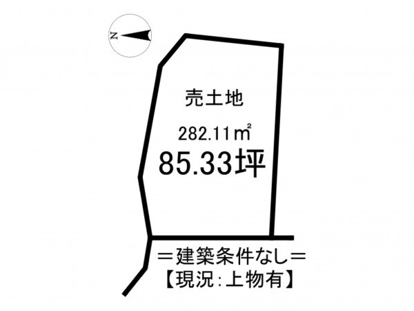 松江市浜乃木、土地の間取り画像です