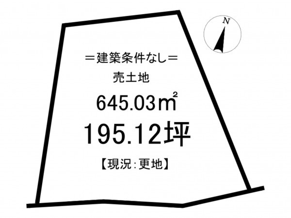 松江市八束町、土地の間取り画像です