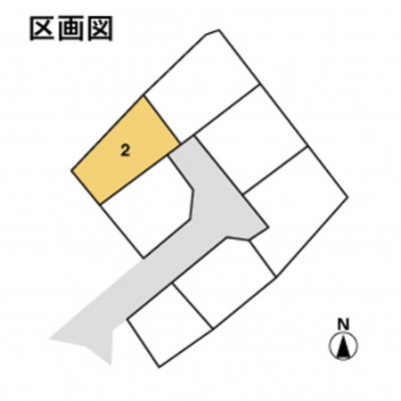 松江市上乃木、土地の間取り画像です