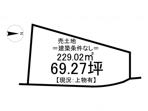 松江市西津田、土地の間取り画像です