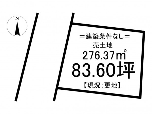 松江市東出雲町、土地の間取り画像です