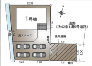 松江市竹矢町、新築一戸建ての画像です