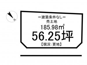 松江市国屋町、土地の間取り画像です