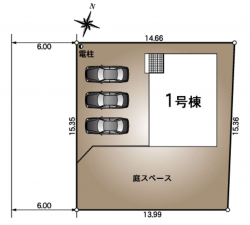松江市八雲町、新築一戸建ての画像です