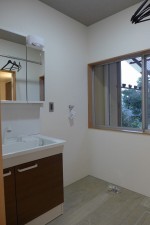 松江市古志原、中古一戸建ての洗面画像です