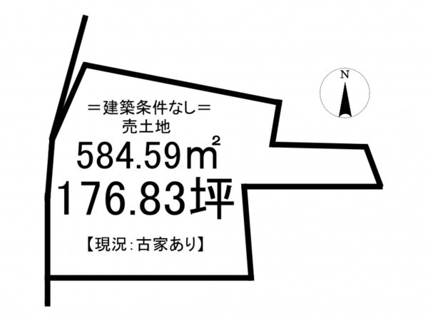 松江市東出雲町、土地の間取り画像です