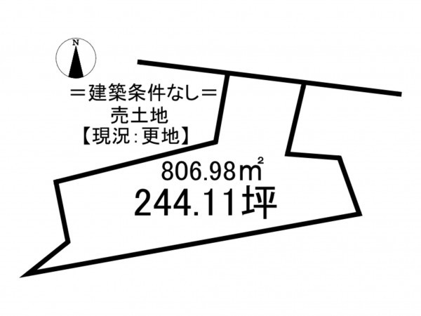 松江市東出雲町、土地の間取り画像です
