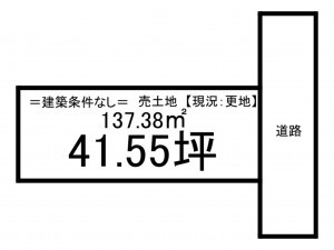 松江市中原町、土地の間取り画像です
