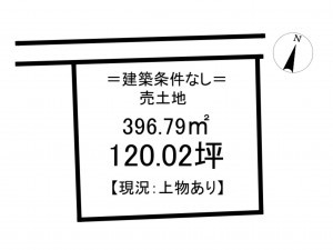 松江市東津田町、土地の間取り画像です