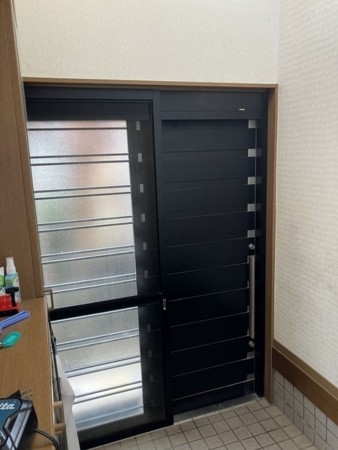 松江市美保関町、中古一戸建ての玄関画像です