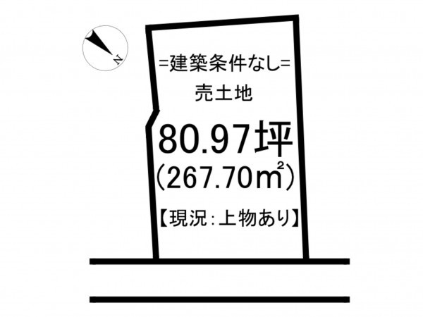 松江市美保関町、土地の間取り画像です