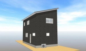 松江市南平台、新築一戸建ての完成予想図（外観）画像です