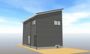 松江市南平台、新築一戸建ての完成予想図（外観）画像です