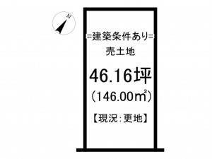 松江市黒田町、土地の間取り画像です