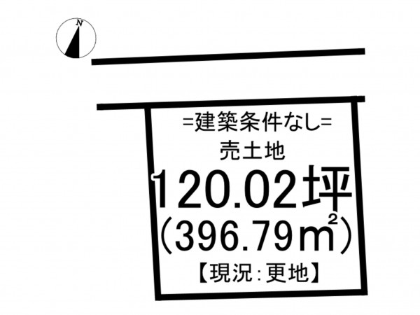 松江市東津田町、土地の間取り画像です
