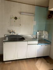 松江市新庄町、土地のキッチン画像です