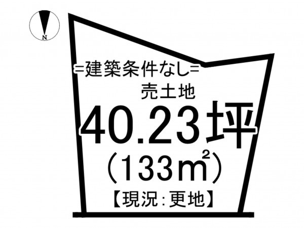 松江市法吉町、土地の間取り画像です