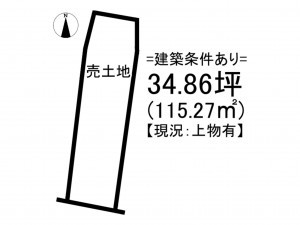 松江市外中原町、土地の間取り画像です