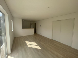 出雲市小山町、新築一戸建ての居間画像です