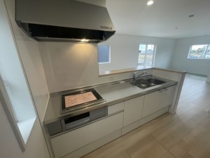 米子市彦名町、新築一戸建てのキッチン画像です