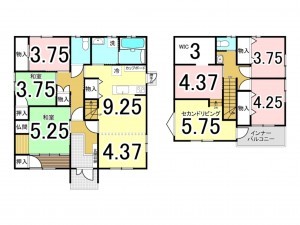 出雲市芦渡町、中古一戸建ての間取り画像です