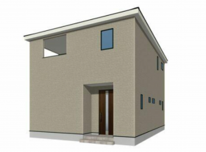 米子市上後藤、新築一戸建ての完成予想図（外観）画像です