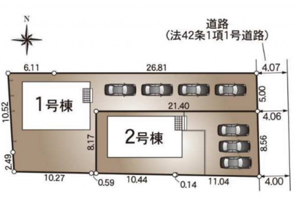米子市上後藤、新築一戸建ての画像です