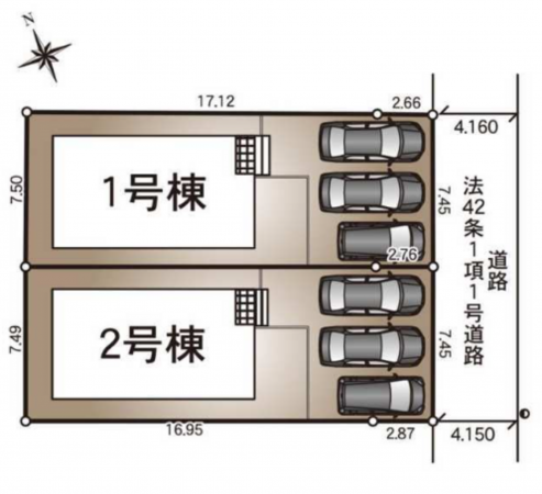 米子市河崎、新築一戸建ての画像です
