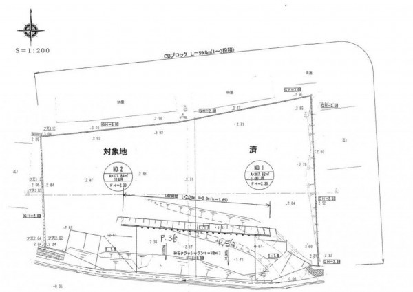 合志市上庄、土地の間取り画像です