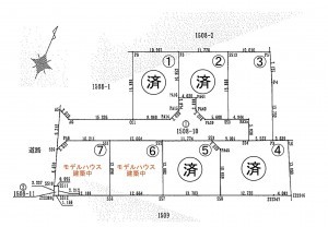 熊本市東区長嶺東、土地の間取り画像です
