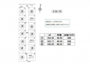 宇土市走潟町、土地の間取り画像です