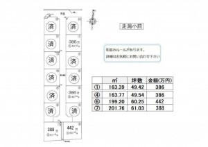 宇土市走潟町、土地の間取り画像です