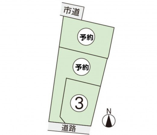 熊本市南区並建町、土地の間取り画像です