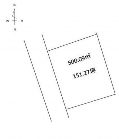 阿蘇市一の宮町、土地の間取り画像です