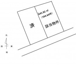 熊本市南区城南町、土地の間取り画像です