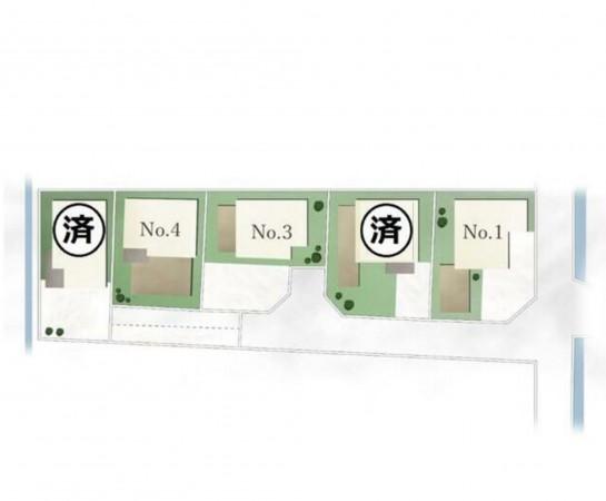 熊本市南区八分字町、土地の間取り画像です